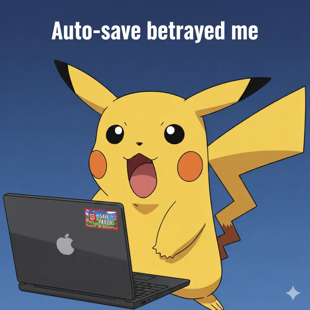 When You Forget to Save Your Work