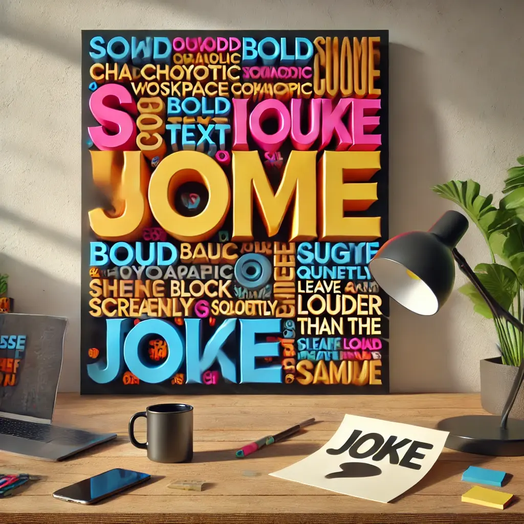 When the font screams louder than the joke