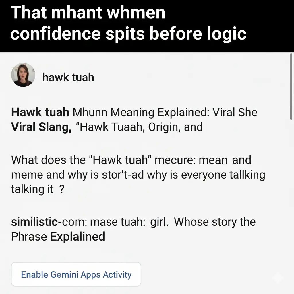 That moment when confidence spits before logic