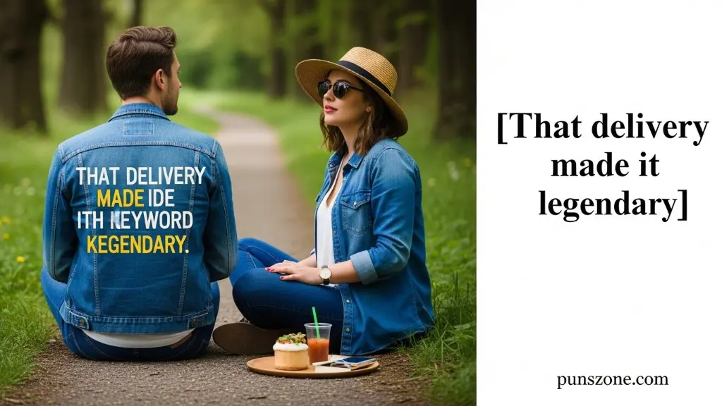 That delivery made it legendary