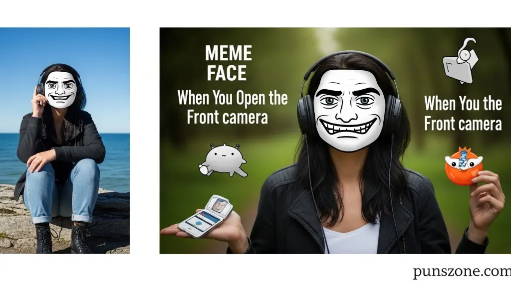 Meme Face When You Open the Front Camera