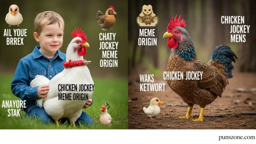 Chicken Jockey Meme Origin
