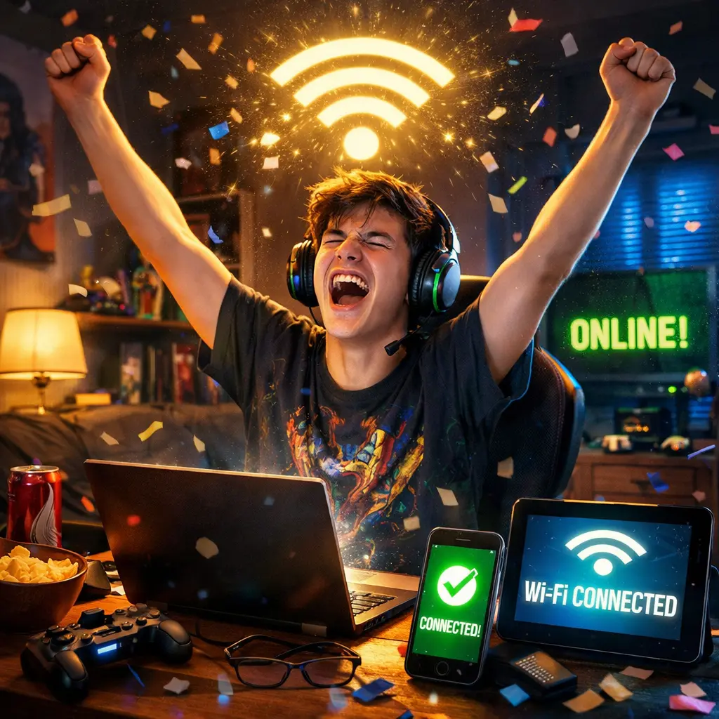 When the Wi-Fi Finally Connects