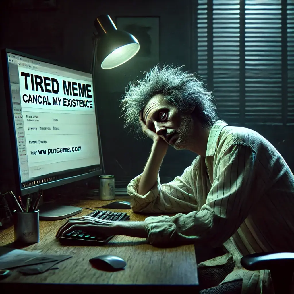 Tired Meme: Cancel My Existence