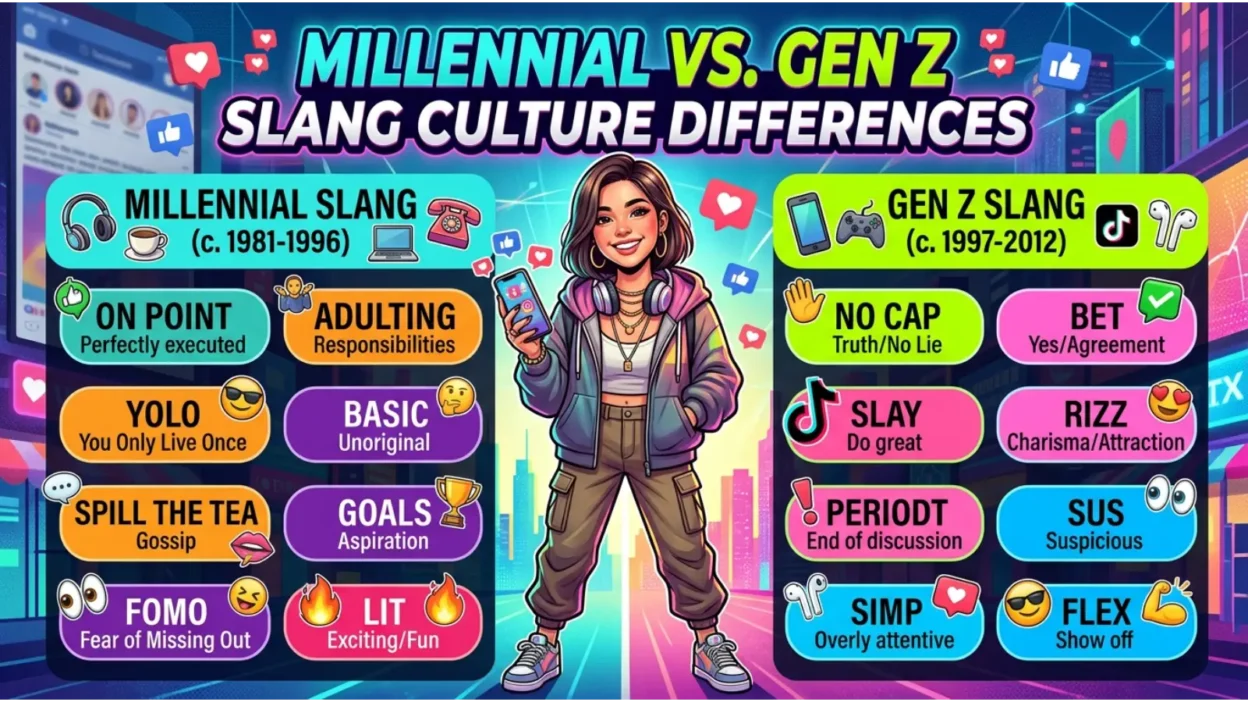Millennial vs. Gen Z Slang