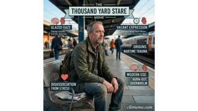 Thousand Yard Stare Meme